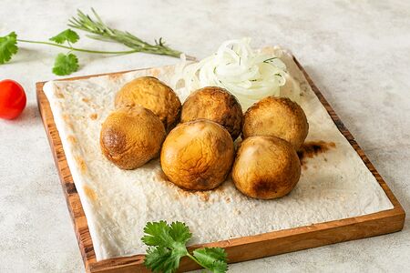 Шампиньоны на гриле