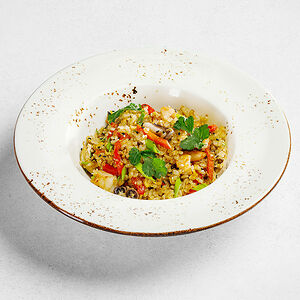 Рис с морепродуктами в соевом соусе 280 гр