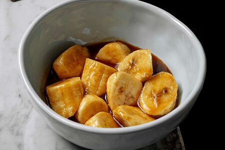 Банан в солёной карамели