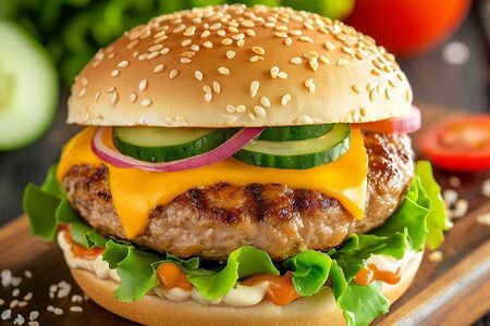 Бургер с курицей