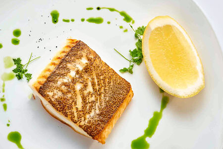 Палтус на гриле