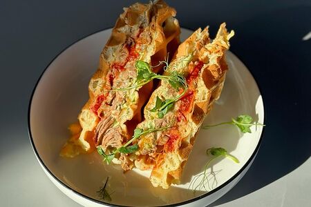 Вафли с говядиной