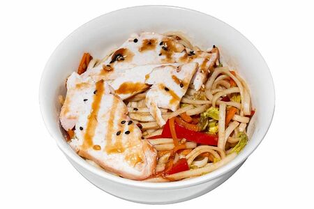 Удон с курицей