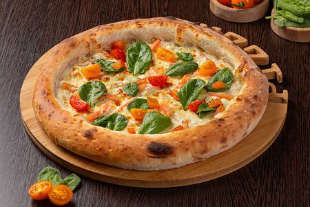 Пицца Шпинат с лососем M