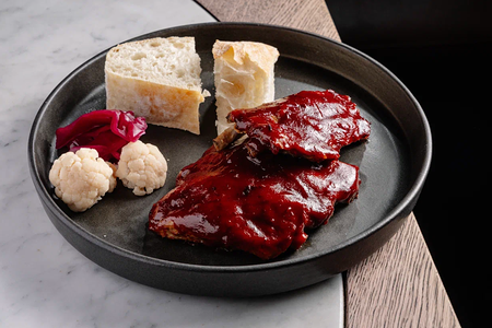 Свиные рёбра в соусе BBQ