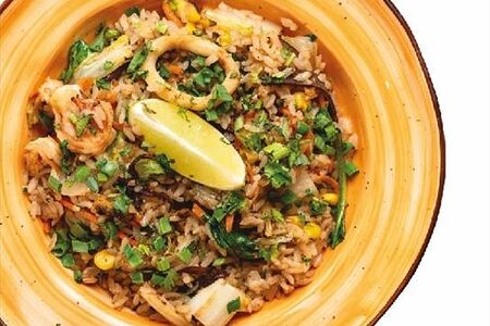 Рис с морепродуктами