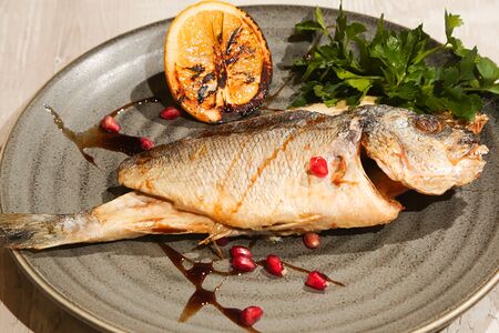 Рыба на углях Дорадо