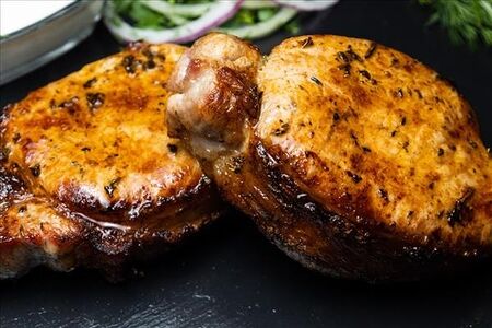 Корейка свиная на углях