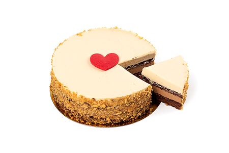 Торт Чизкейк шоколадно-карамельный