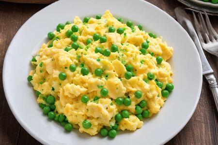 Яичница с горохом