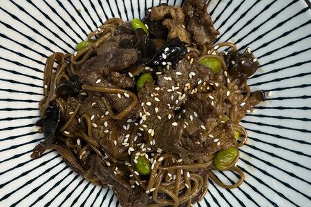 Якисоба с говядиной