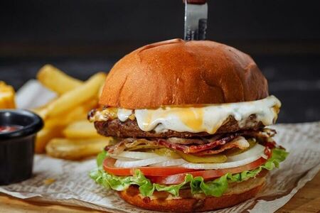 Блю Чиз бургер