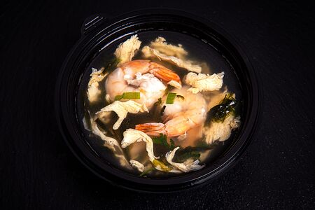 Суп с креветками 