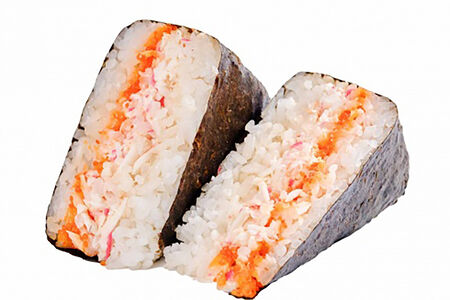 Онигири с крабом и креветкой