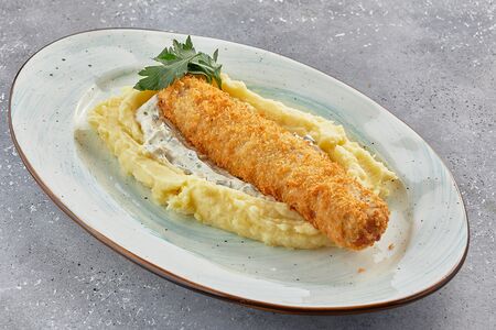 Люля из трески с пюре