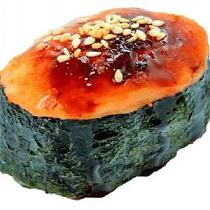 Запеченная суши с лососем