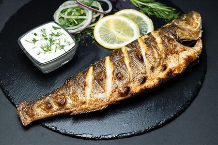 Сибас на углях