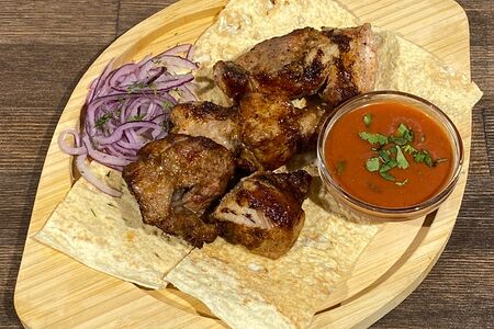 Шашлык из cвинoй шейки