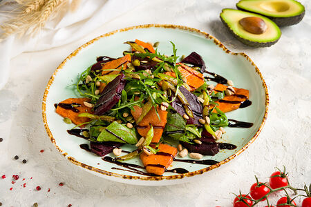 Салат с тыквой и свеклой