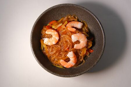 Харусаме с креветками