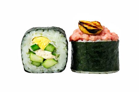 Запеченный с мидиями