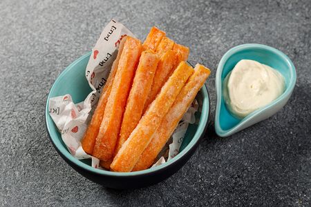 Батат фри с домашним айоли