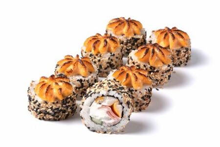 Запечённый Цезарь с беконом и копчёной курицей