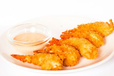 Королевские креветки в темпуре