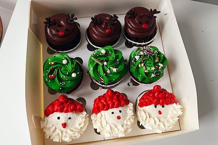 Капкейки новогодние 