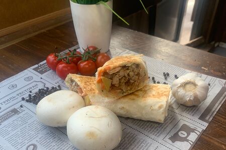 Шаурма грибная жюльен