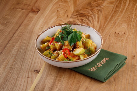 Хрустящие баклажаны в соусе сладкий чили