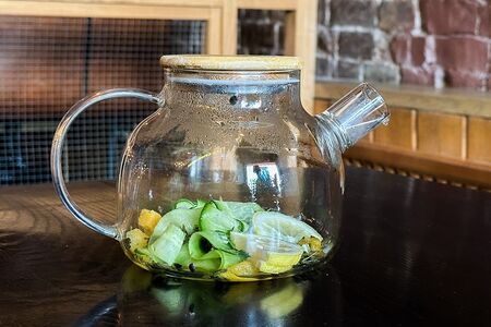 Чай приготовь дома Маракуйя с огурцом