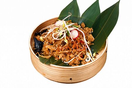 Рис с куриным филе в соевом соусе