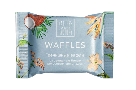 Гречишная вафля с белым кокосовым шоколадом