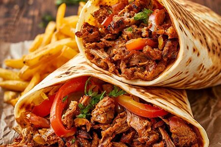 Шаурма двойная со свининой