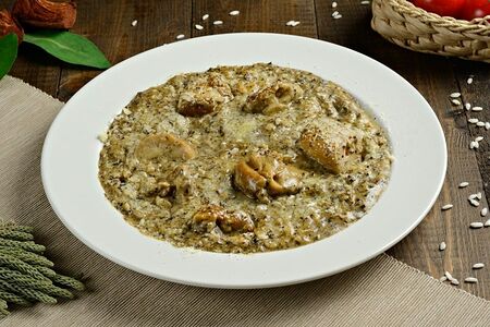 Ризотто Трюфель и белые грибы