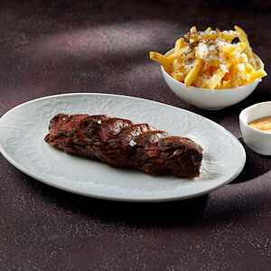 Стейк Бавет, картофель фри, трюфель