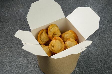 Пельмени жареные 