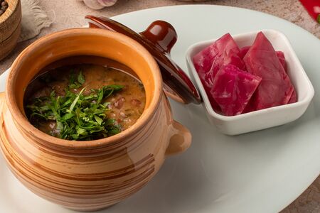 Лобио с гурийской капустой