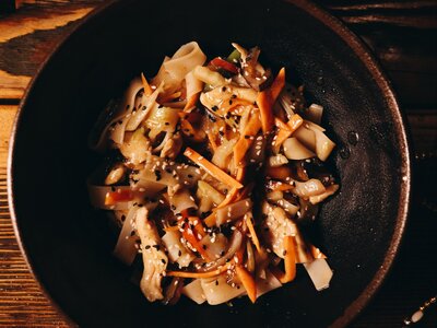 Рисовая лапша с говядиной
