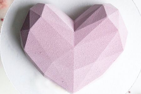 Муссовый торт Сердце граненое (Теплая осень)