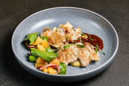 Филе цыпленка с картофельным пюре 