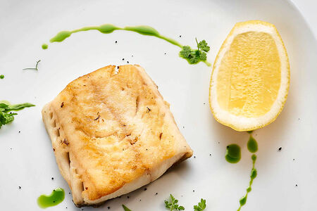 Треска черная на гриле