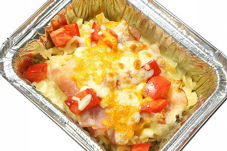 Паста с баварским беконом