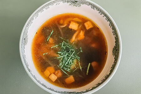 Суп с лесными грибами