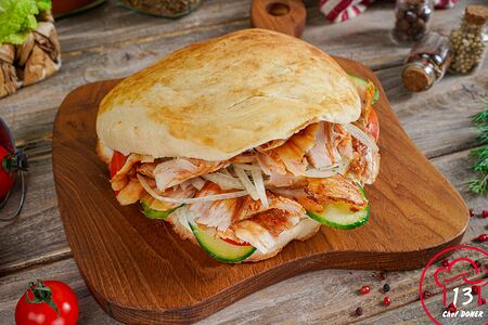 Донер в лепешке