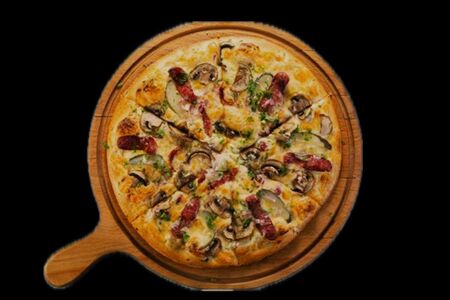 Пицца Охотничья на тонком тесте