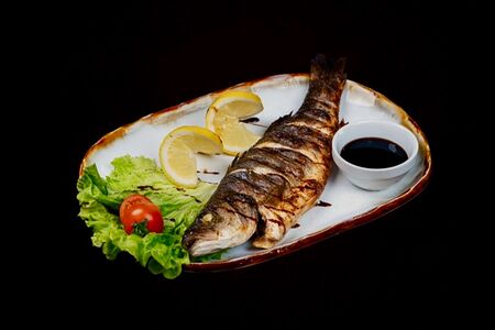 Сибас на углях