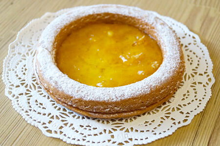 Пирожное Бычий глаз с яблоком