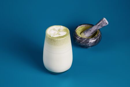 Матча-чай голубая